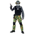 Zombiesoldat Ewige Schlachtfelder Grün Camouflage Kostüm für Jungen