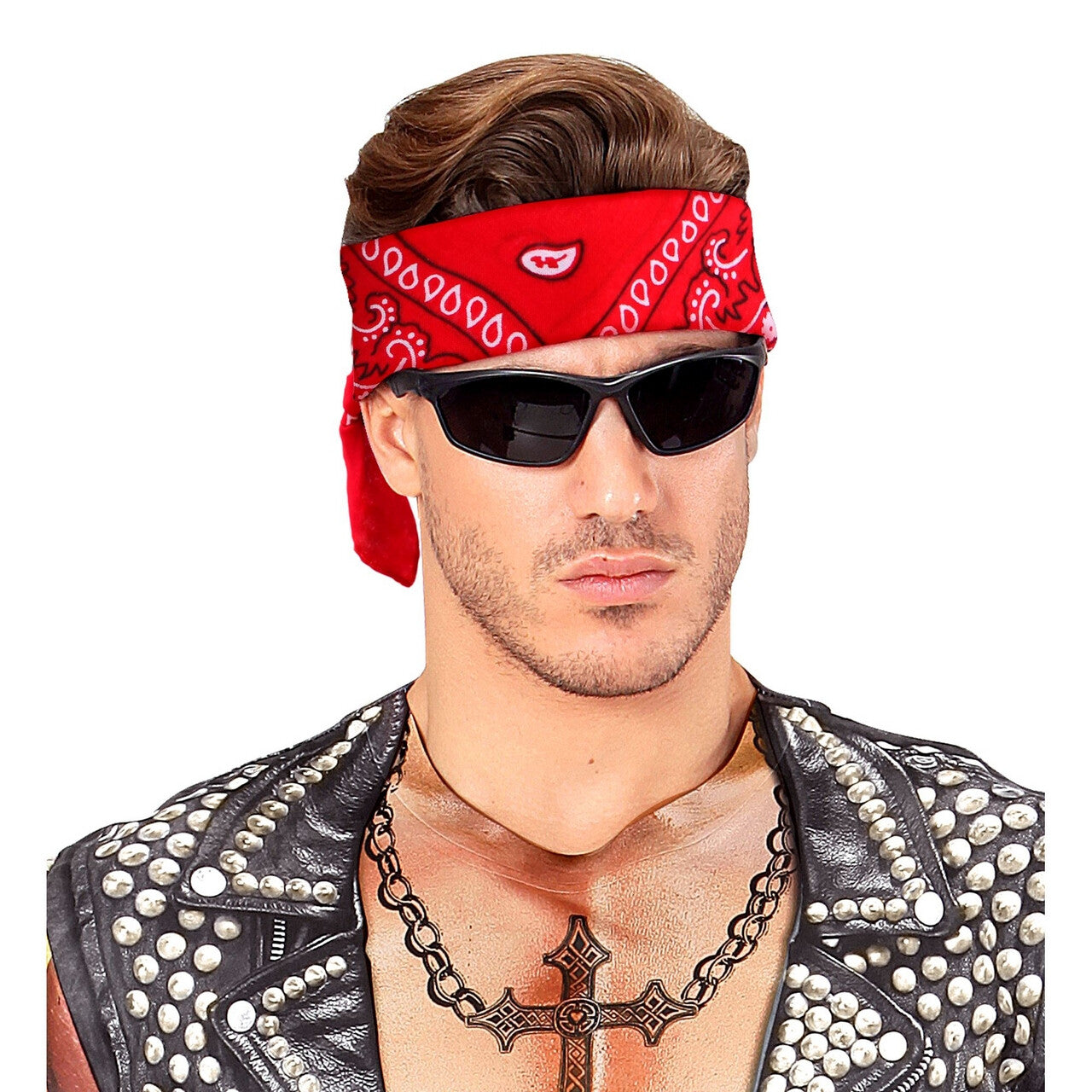 Op deze afbeelding zie je een Accessoires, van het merk Widmann. Boeren Zakdoek Bandana