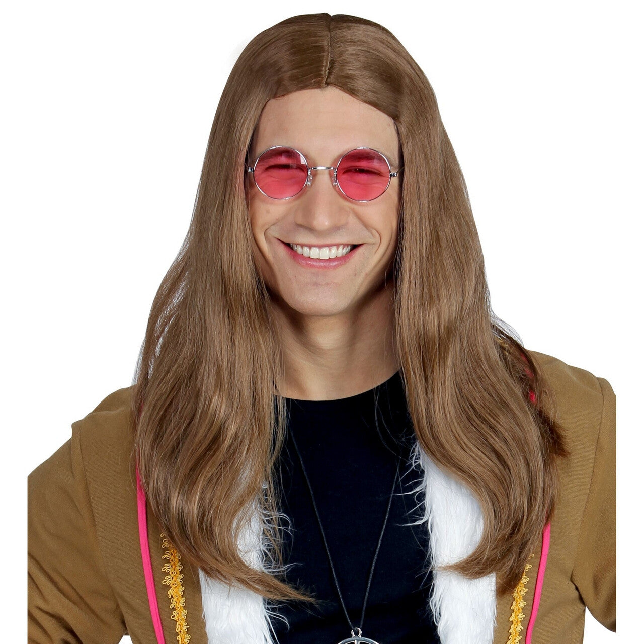 Op deze afbeelding zie je een Accessoires, van het merk Widmann. Pruik Relax Dude