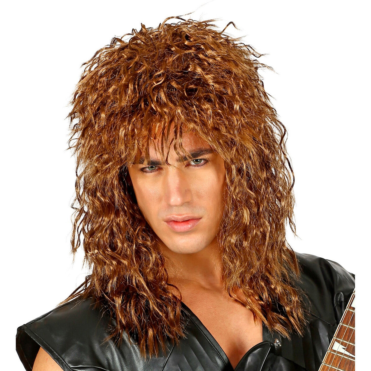 Op deze afbeelding zie je een Accessoires, van het merk Widmann. Pruik 80s Rockband Whitesnake