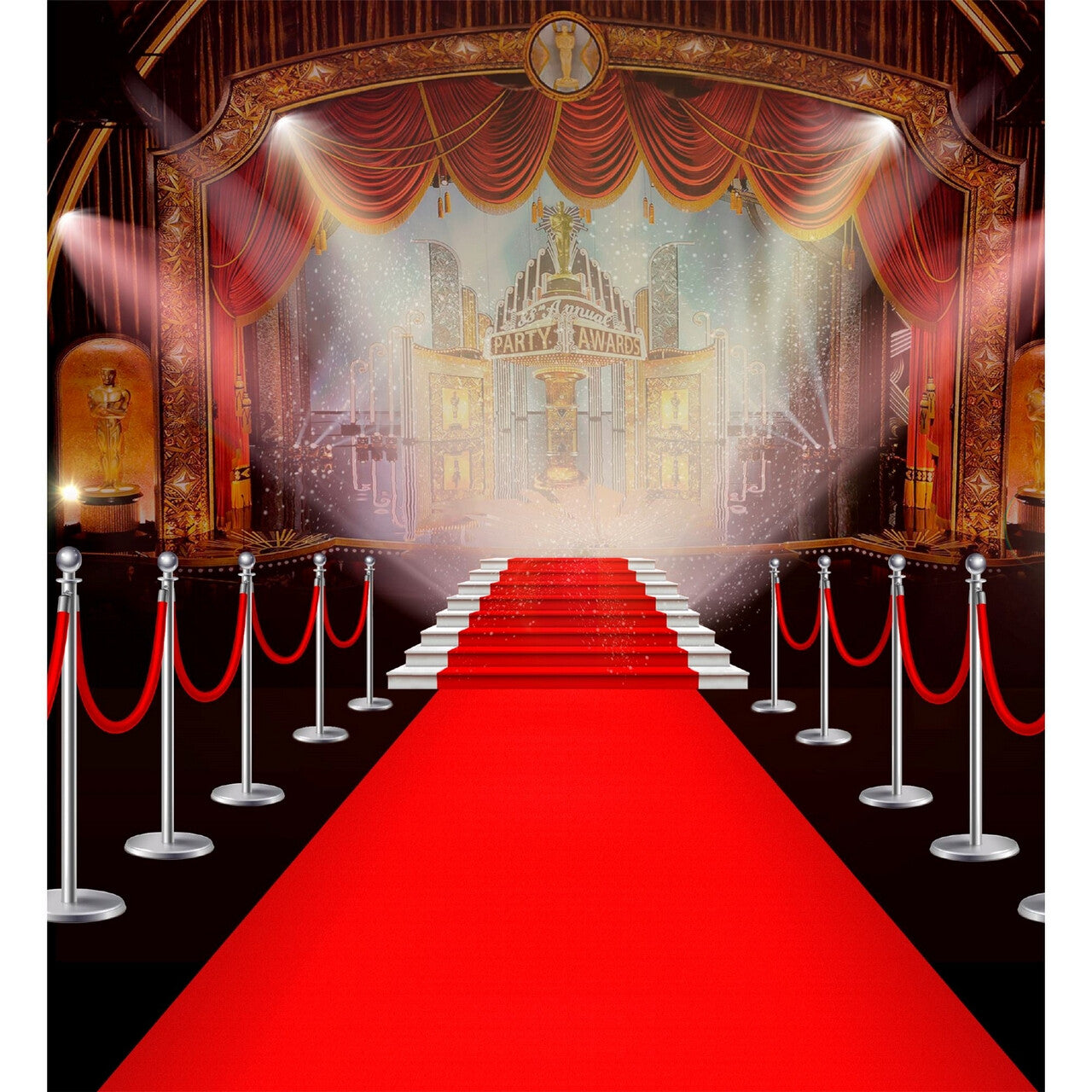 Op deze afbeelding zie je een Decoratie, van het merk Widmann. Rode Loper Filmgala Koninklijk Paleis 460 X 60 Centimeter