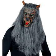 Op deze afbeelding zie je een Accessoires, van het merk Widmann. Masker Weerwolf Met Lange Wilde Vacht