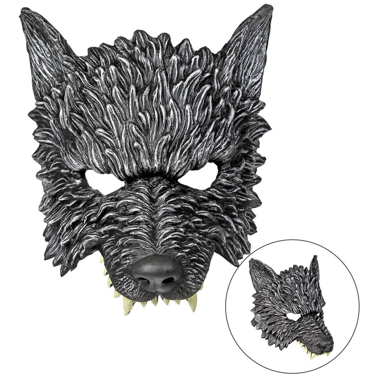 Op deze afbeelding zie je een Accessoires, van het merk Widmann. Masker Grote Boze Wolf Midas