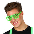 Trendige Neon-Lamellenbrille