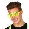Neon-Gelb Streifenbrille