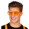Neon-Partybrille Mit Streifen Orange