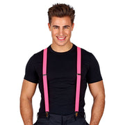 Op deze afbeelding zie je een Accessoires, van het merk Widmann. Bretels Neon Roze