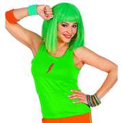 Op deze afbeelding zie je een Kostuums, van het merk Widmann. Tanktop Neon Groen Vrouw