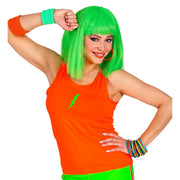 Op deze afbeelding zie je een Kostuums, van het merk Widmann. Tanktop Neon Oranje Vrouw