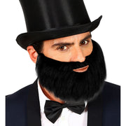 Op deze afbeelding zie je een Accessoires, van het merk Widmann. Volle Baard Met Snor Zwart
