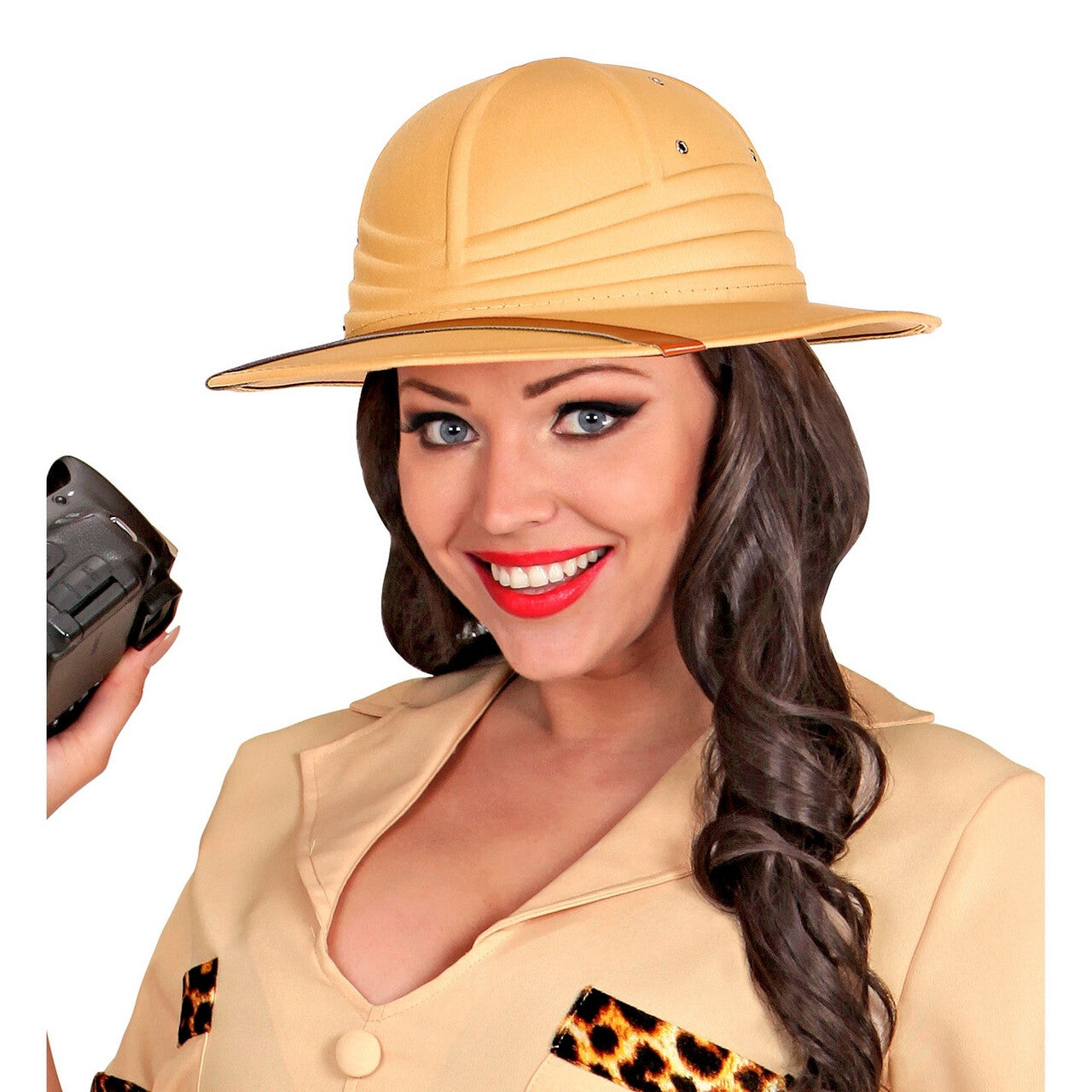 Op deze afbeelding zie je een Accessoires, van het merk Widmann. Tropenhelm Safari Afrika