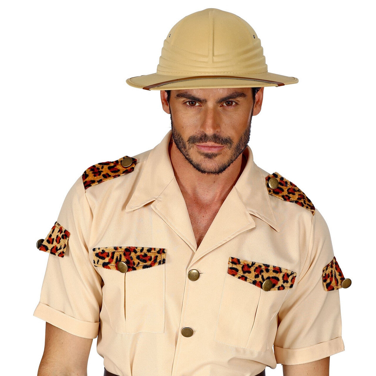 Op deze afbeelding zie je een Accessoires, van het merk Widmann. Tropenhelm Safari Afrika