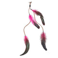 Haarspange Mit Rosa Federn Hippie-Stil