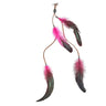 Haarspange Mit Rosa Federn Hippie-Stil