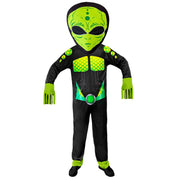 Op deze afbeelding zie je een Kostuums, van het merk Widmann. Gifgroen Science Fiction Ruimtemonster Kostuum