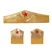 Op deze afbeelding zie je een Accessoires, van het merk Widmann. Tiara En Manchetten Superheld Wonder Woman