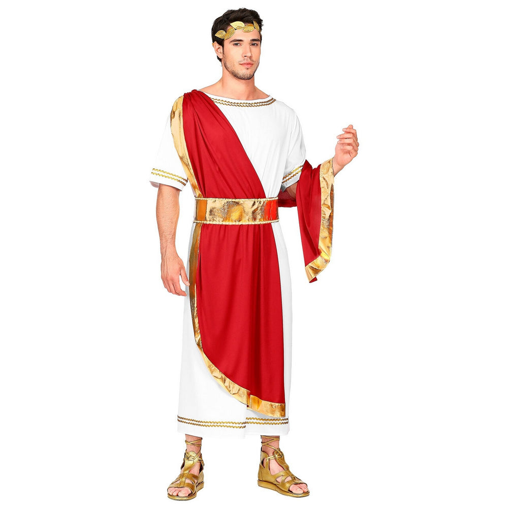 Op deze afbeelding zie je een Kostuums, van het merk Widmann. Romeinse Keizer Cornelius Taurus Man Kostuum
