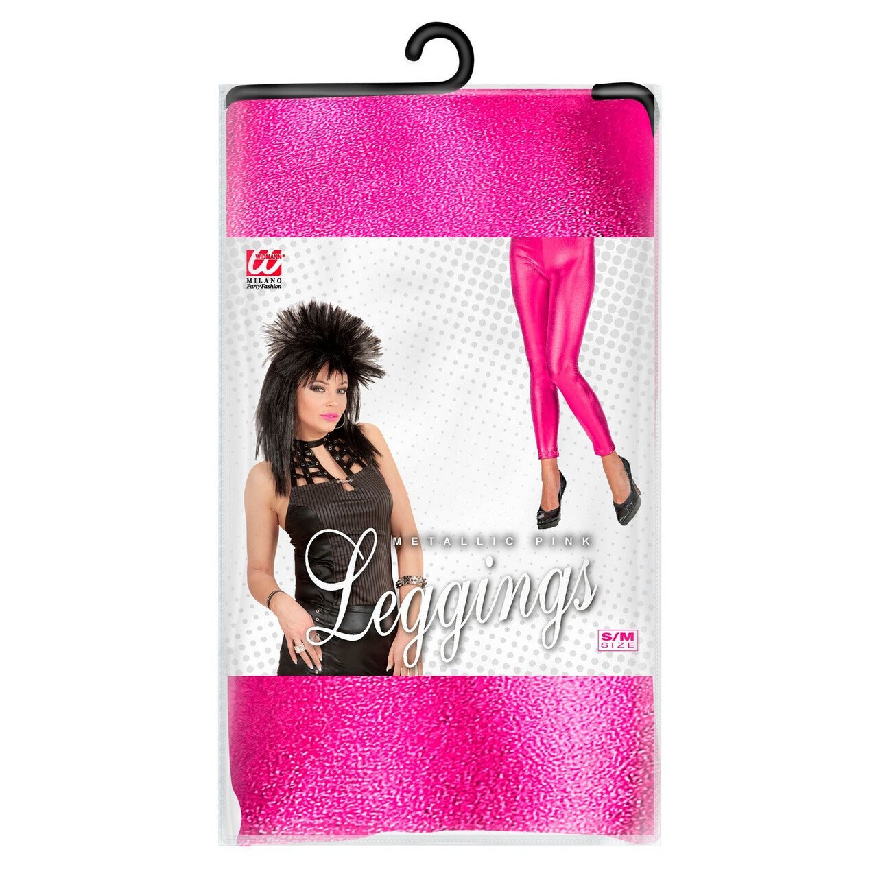 Op deze afbeelding zie je een Accessoires, van het merk Widmann. Metallic Roze Legging Mindy