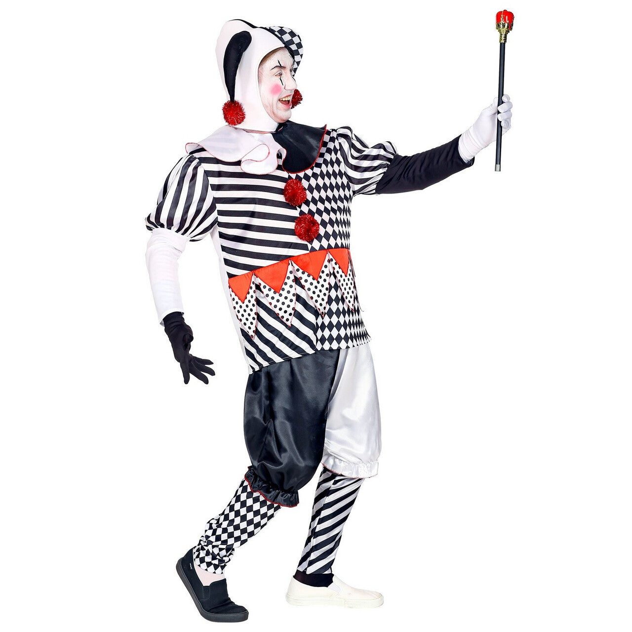 Op deze afbeelding zie je een Kostuums, van het merk Widmann. Paljas Van Het Hof Harlekijn Man Kostuum