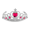 Silber-Tiara Mit Pinken Edelsteinen