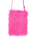 Prähistorische Neonfell-Tasche Pink