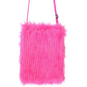 Prähistorische Neonfell-Tasche Pink