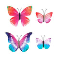 Set Aus 4 Tropischen Schmetterlings-Haarclips