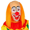 Nackter Schädel Mit Langem Orangefarbenem Haarclown