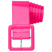 Op deze afbeelding zie je een Accessoires, van het merk Widmann. Neon Roze Riem Vinyl