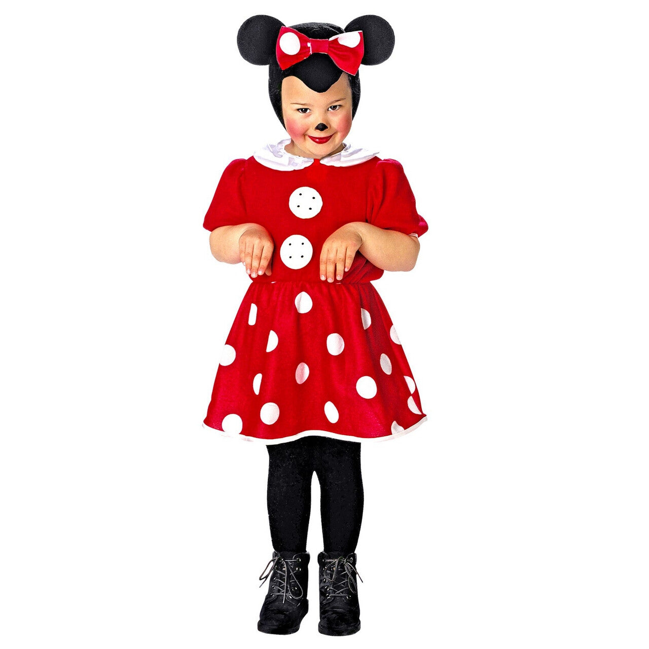 Op deze afbeelding zie je een Kostuums, van het merk Widmann. Beroemde Tekenfilm Muis Minnie Meisje Kostuum