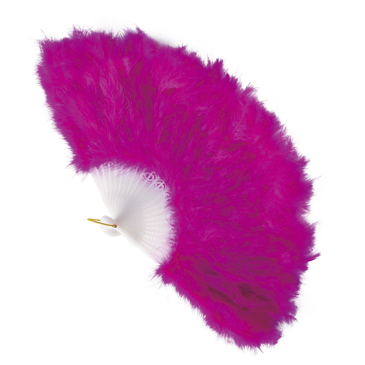 Op deze afbeelding zie je een Accessoires, van het merk Widmann. Donkerroze Veren Waaier Moulin Rouge