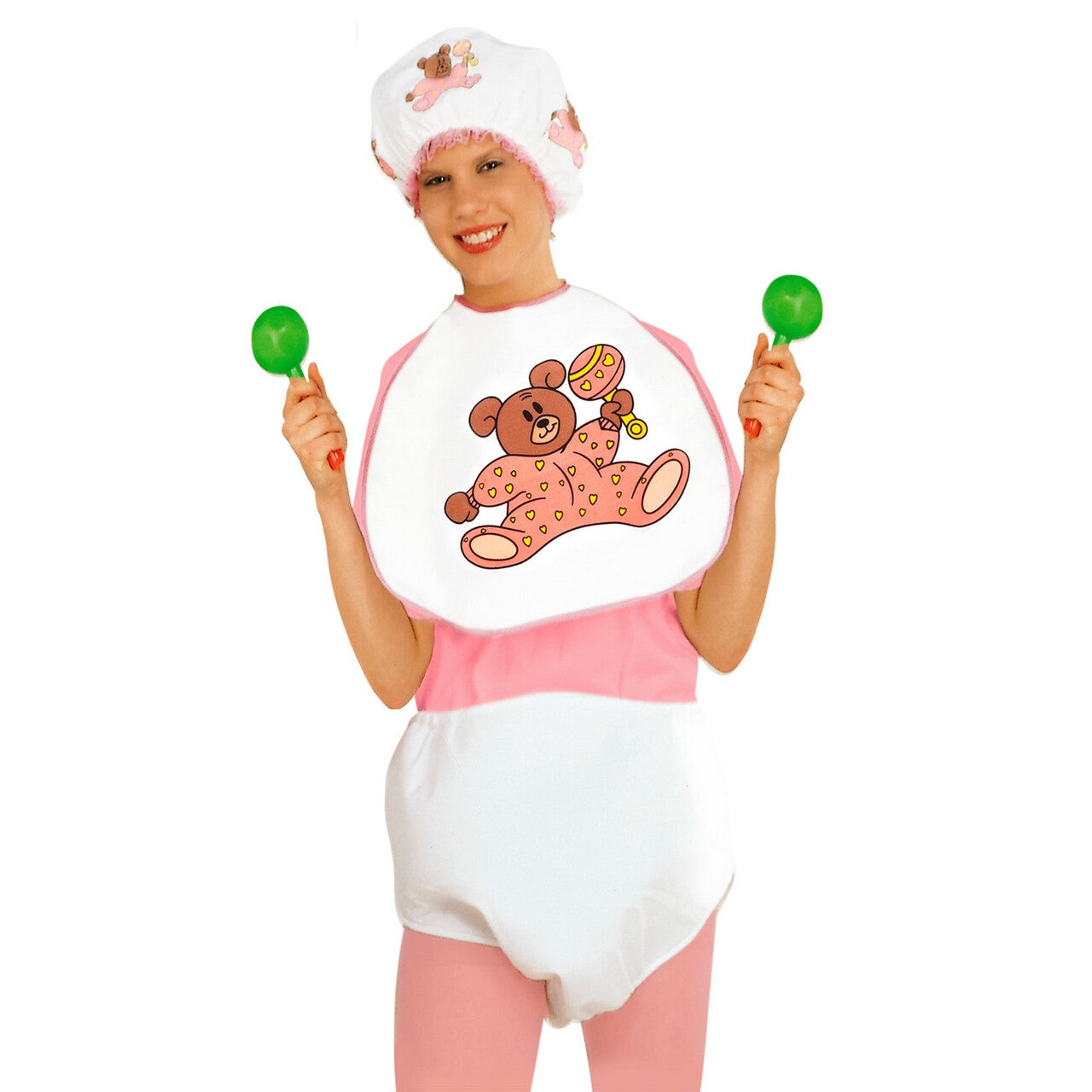 Op deze afbeelding zie je een Accessoires, van het merk Widmann. Roze Set Grote Baby