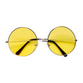 Coole Große Siebziger-Brille Gelb