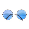 Retro XXL 70er Jahre Brille Blau