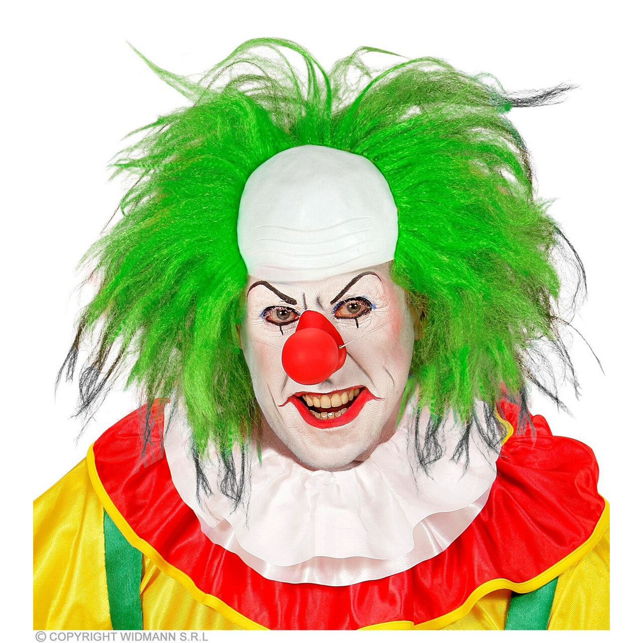 Op deze afbeelding zie je een Accessoires, van het merk Widmann. Clown Hoofbedekking Met Groen Haar