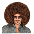 Riesige Afro-Perücke Braun Bobby Ross