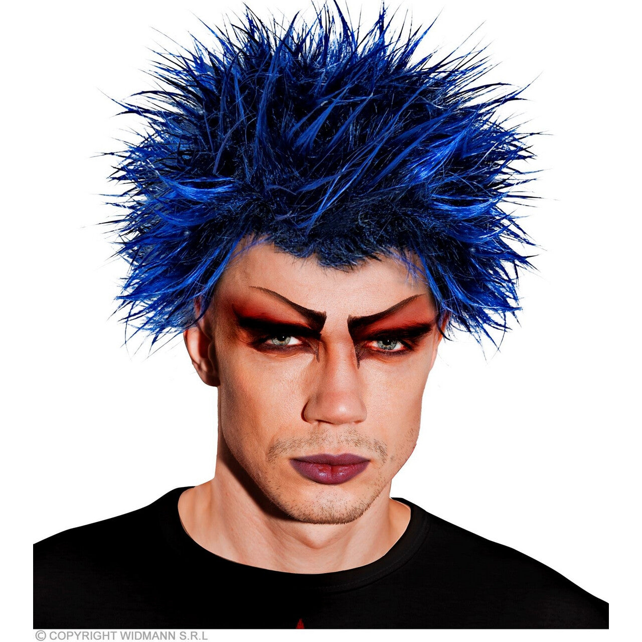 Op deze afbeelding zie je een Accessoires, van het merk Widmann. Punk Rocker Blue Monday
