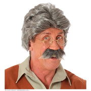 Op deze afbeelding zie je een Accessoires, van het merk Widmann. Oude Poppenmaker Gepetto Pruik En Snor