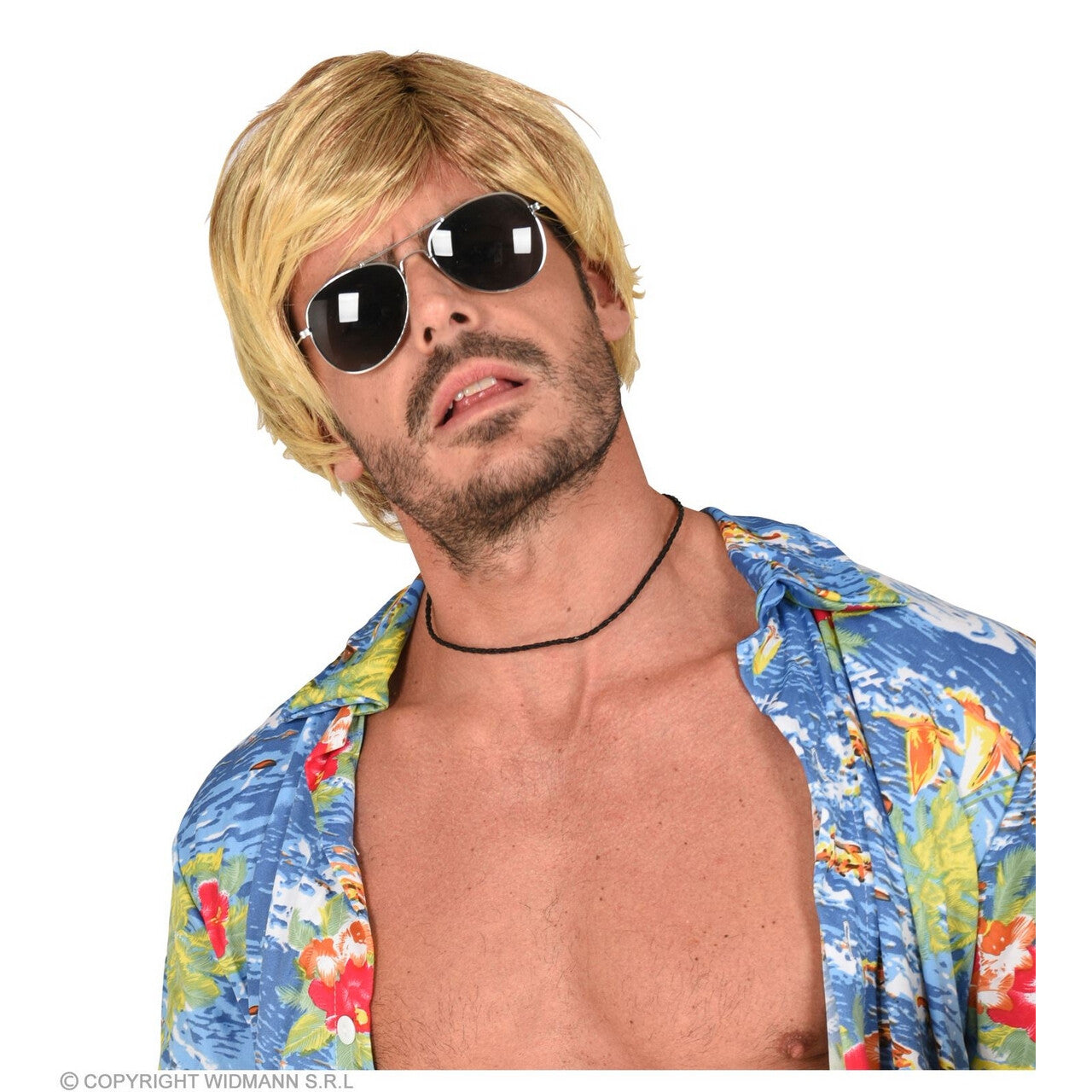 Op deze afbeelding zie je een Accessoires, van het merk Widmann. Surfer Strand Hunk Cody Blond