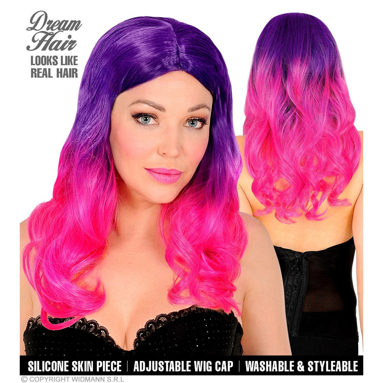 Op deze afbeelding zie je een Accessoires, van het merk Widmann. Fantasia Puik Roze Paars