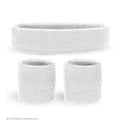 Schweißband -Sport -Set, Weiß