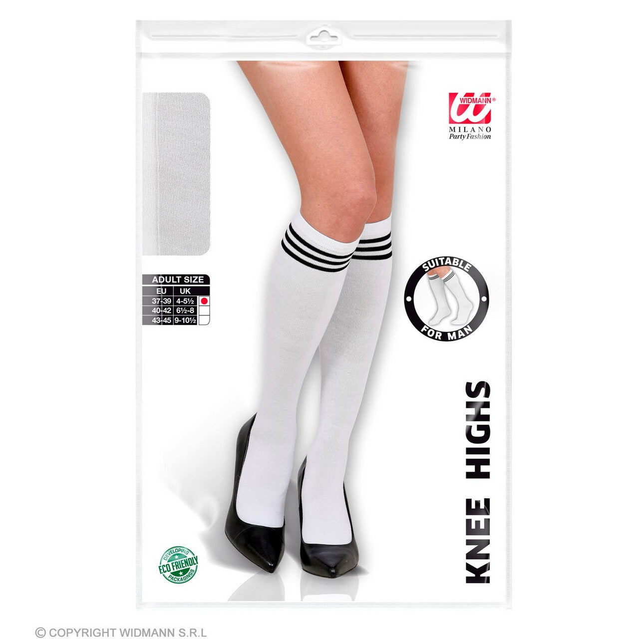 Op deze afbeelding zie je een Accessoires, van het merk Widmann. Sportsokken Lang Wit