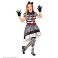 Verspielte Harlekin-Puppe Kostüm für Mädchen