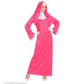 Moderne Hingucker-Nonne Pink Damenkostüm