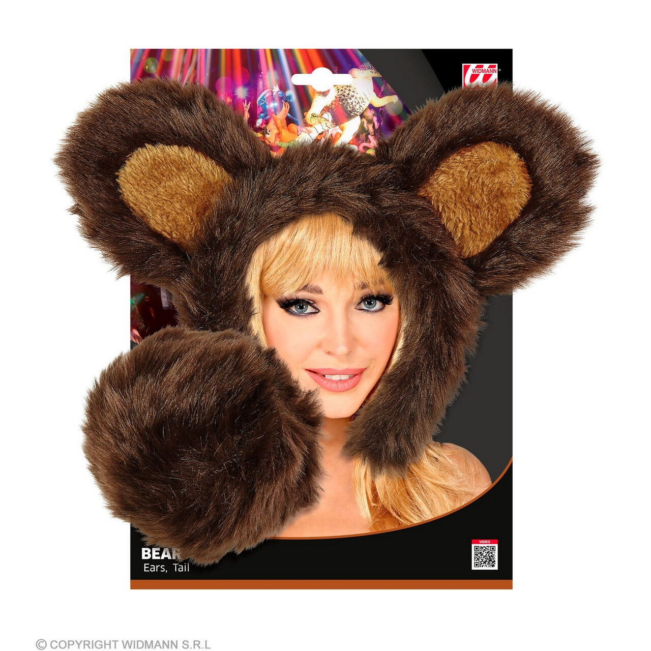 Op deze afbeelding zie je een Accessoires, van het merk Widmann. Knuffel Beer Set, Oren En Staart