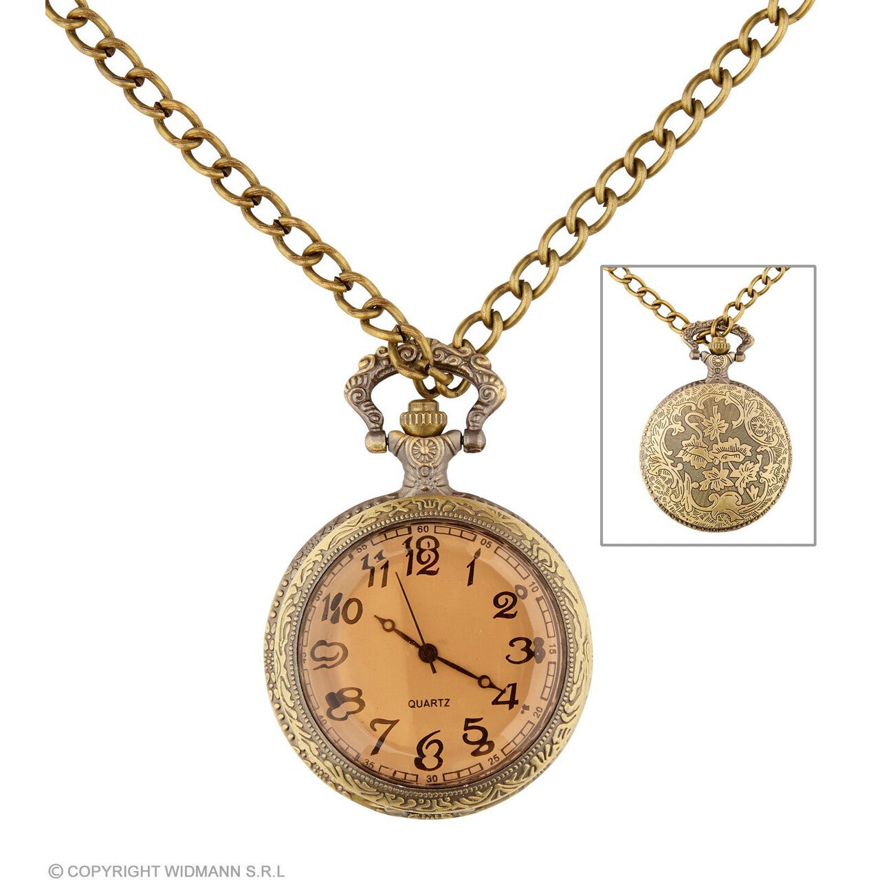 Op deze afbeelding zie je een Accessoires, van het merk Widmann. Altijd Bij De Tijd Horloge Ketting