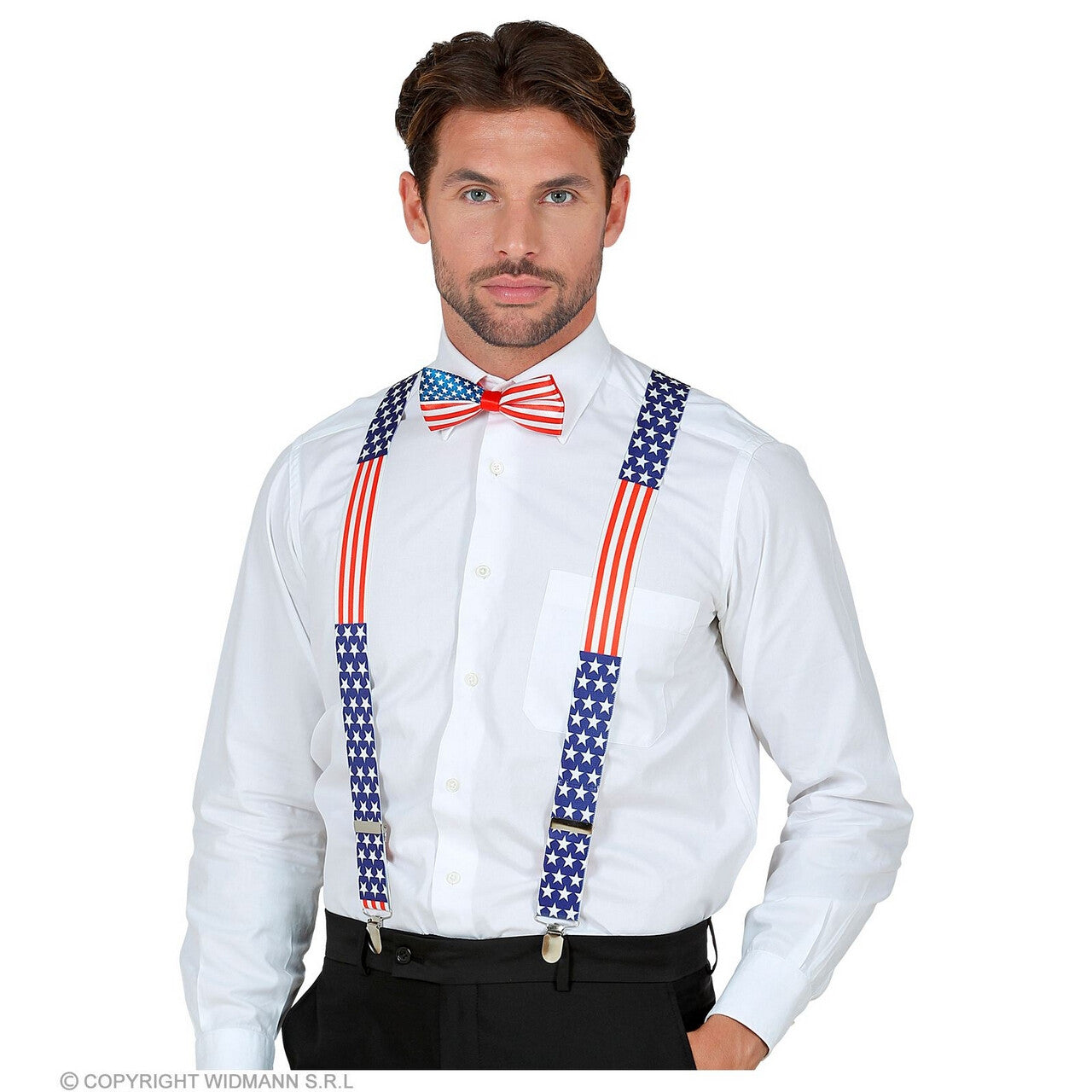 Op deze afbeelding zie je een Accessoires, van het merk Widmann. America First Set