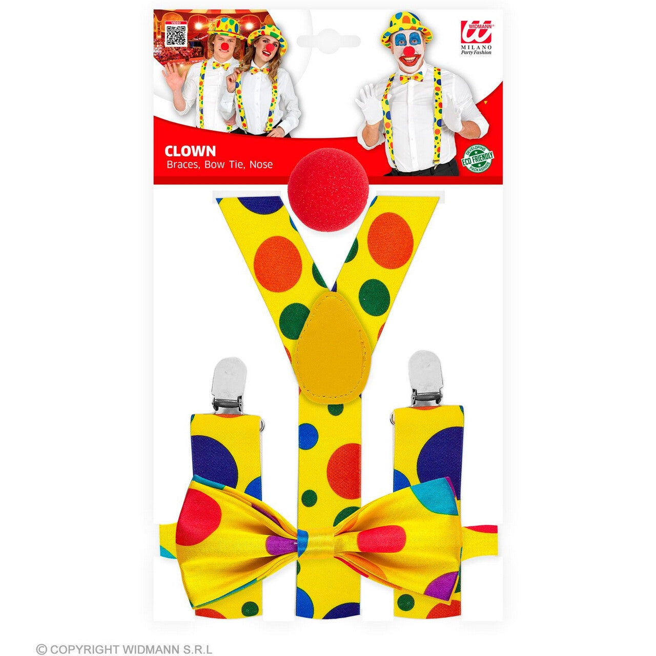 Op deze afbeelding zie je een Accessoires, van het merk Widmann. Popi De Clown Set