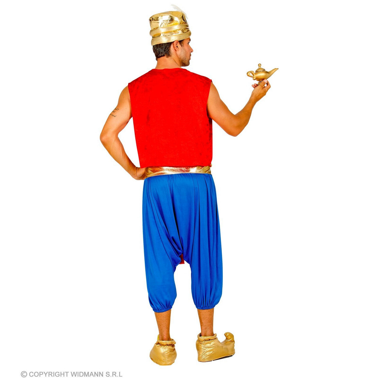 Op deze afbeelding zie je een Kostuums, van het merk Widmann. Aladdin Prins Van Agrabah Man Kostuum