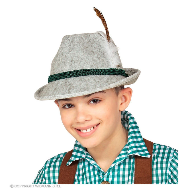 Junger Anton Fedora Mit Feder